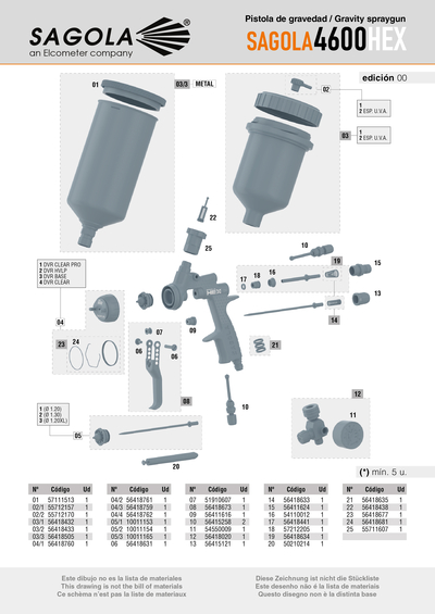 Pistola SAGOLA 4600 HEX
