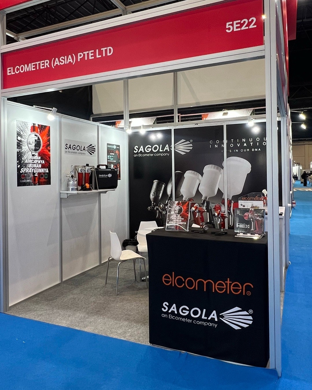 Sagola, en la primera Automechanika Jakarta con Elcometer Asia